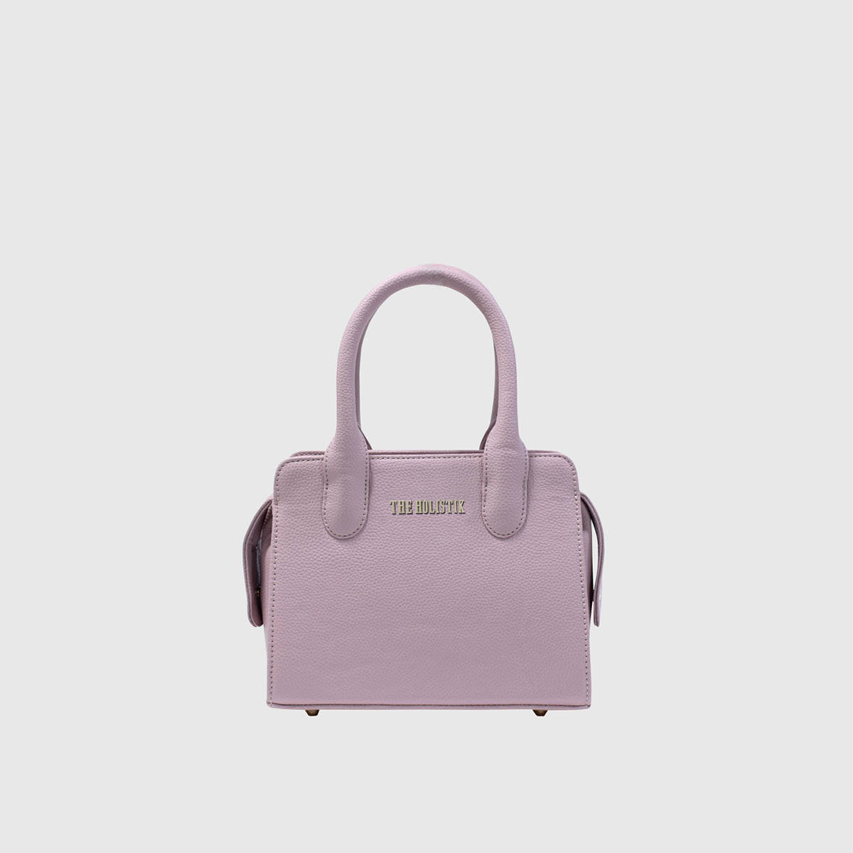 THE HOLISTIK Pink Solid Leather Handbag with Detachable Strap
