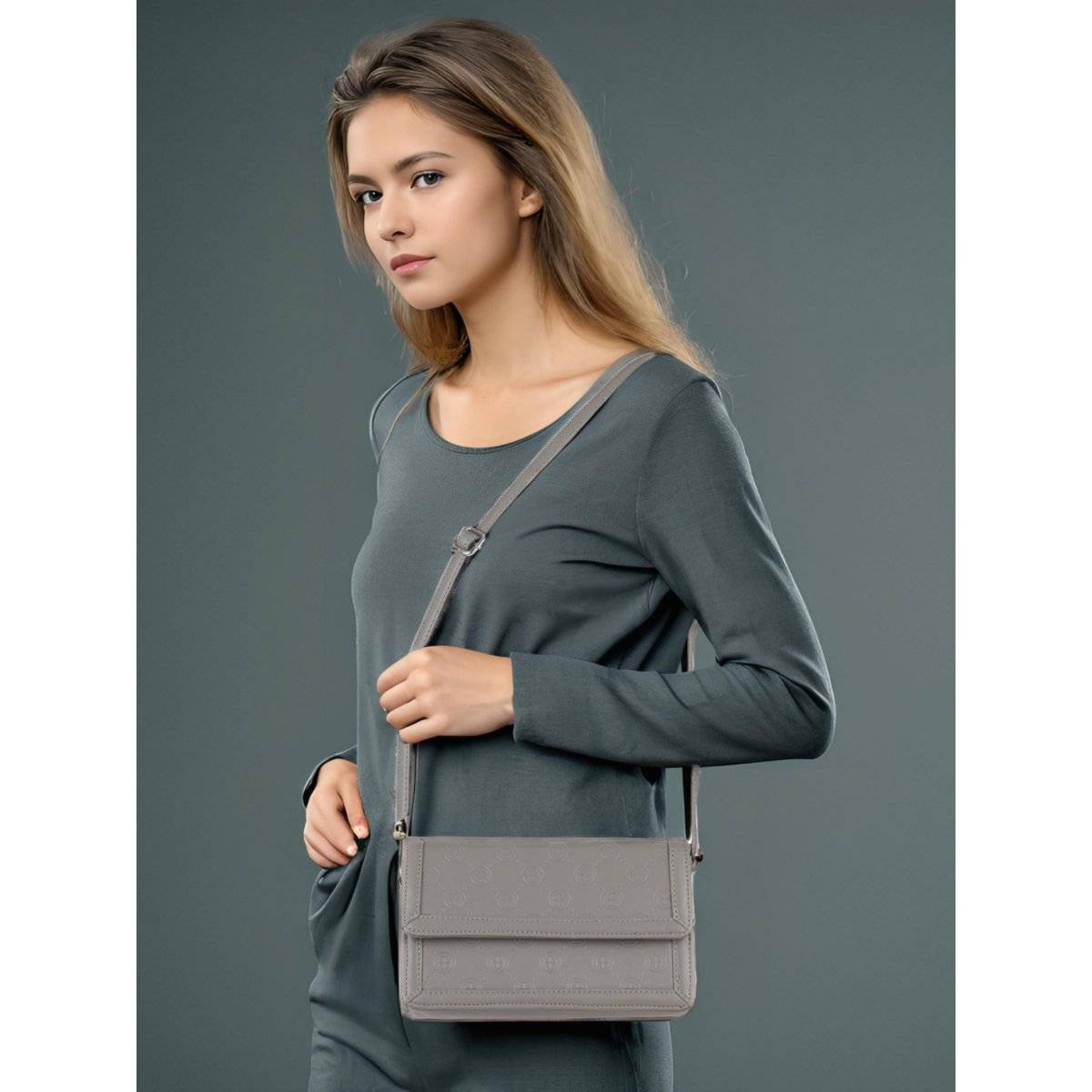 Toteteca Grey Lux Sling Bag