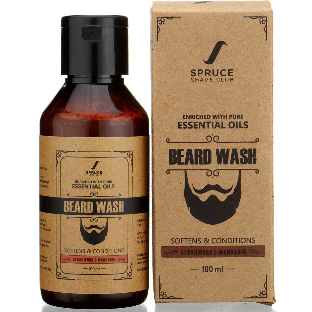 Spruce Shave Club Herbal Beard Wash - Cedarwood & Mandarin