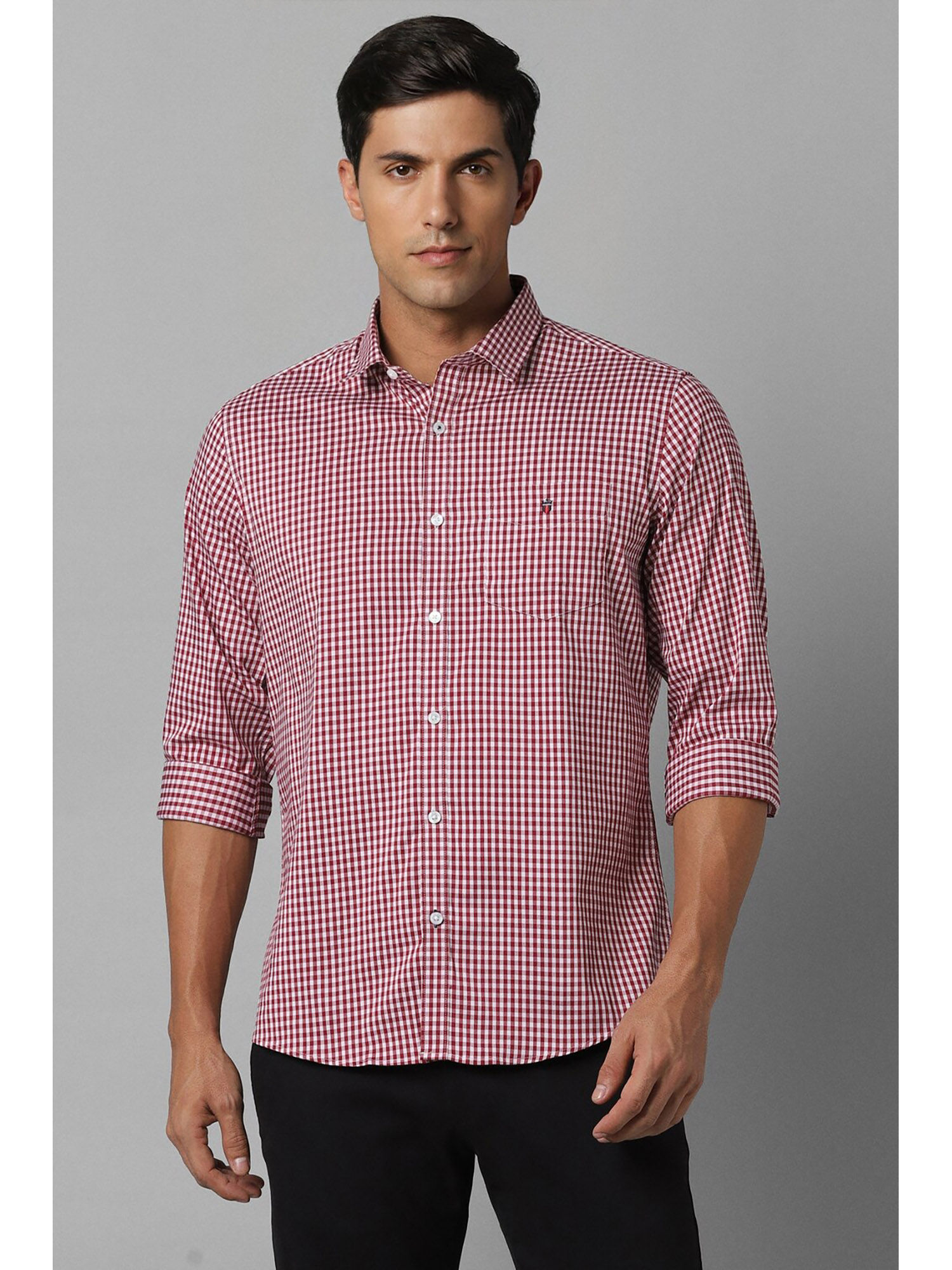 Louis Philippe Sport Men Checkered Casual Pink Shirt - Buy Louis Philippe  Sport Men Checkered Casual Pink Shirt Online at Best Prices in India