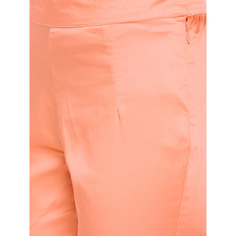Buy Go Colors Peach Premium Pencil Pants (XL) Online