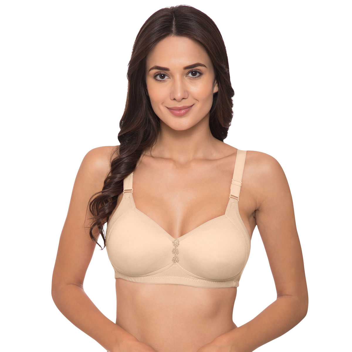 Komli Plus-Size Padded T-Shirt Bra - Beige (40C)