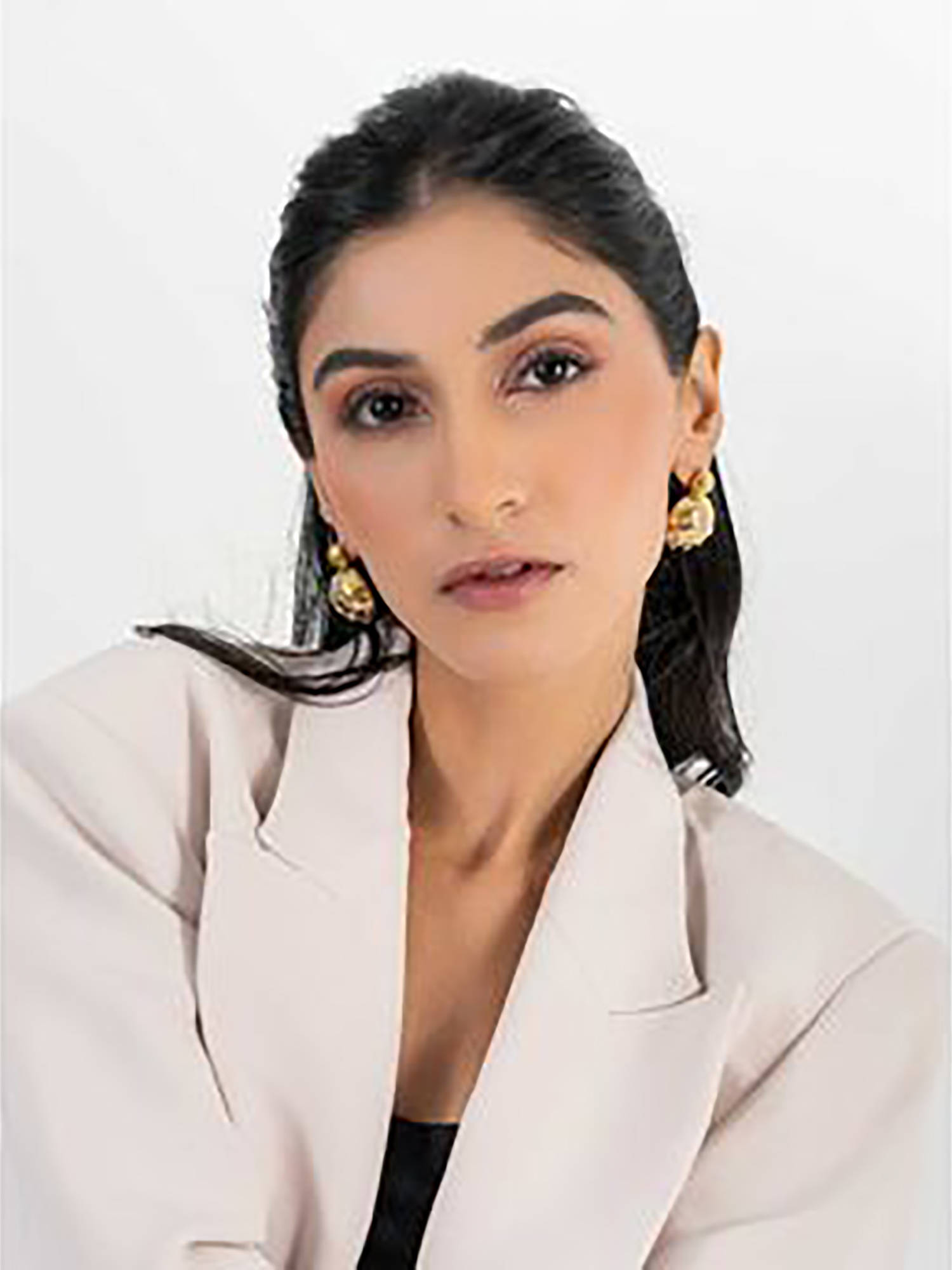 ZAISHA 18K Gold Plated Chunky Pearl Drop Earrings