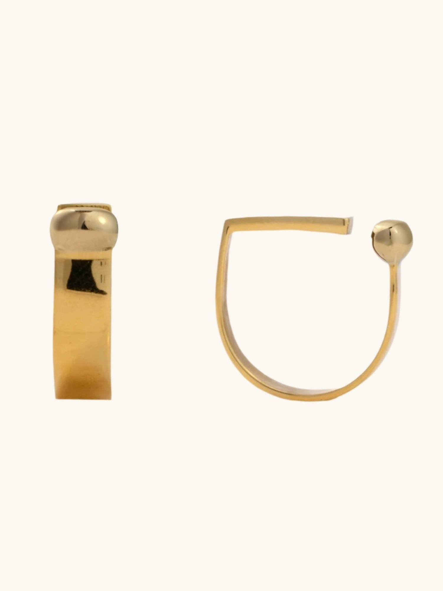 ZAISHA Brillo Cuff Ring - 18K Gold Plated