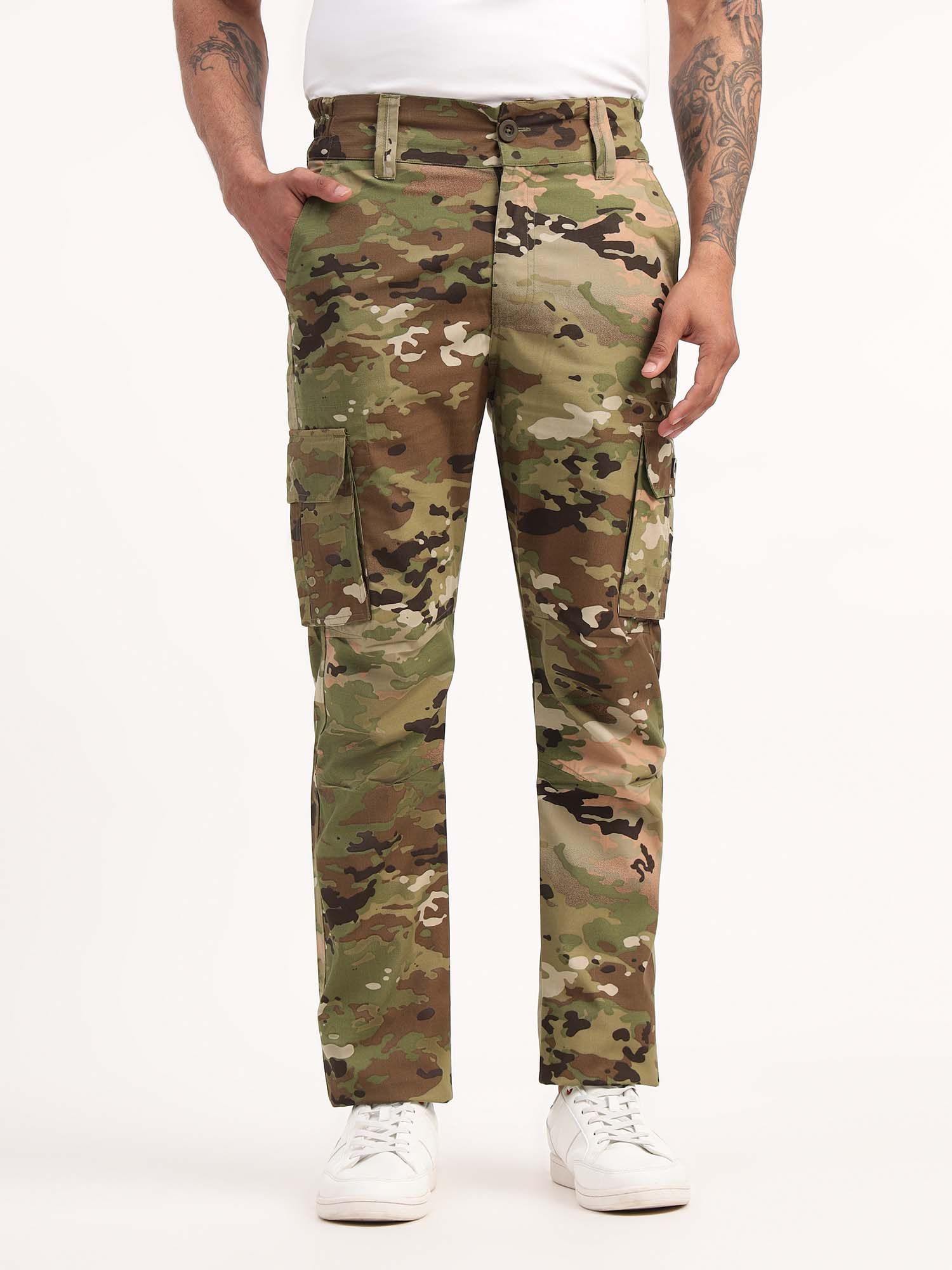 Buy MountMiller Men's Printed Ripstop Tactical 6.0 Cargo Pants