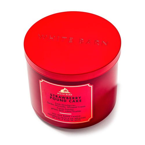 Buy Bath & Body Works Strawberry Pound Cake 3-Wick Candle Online