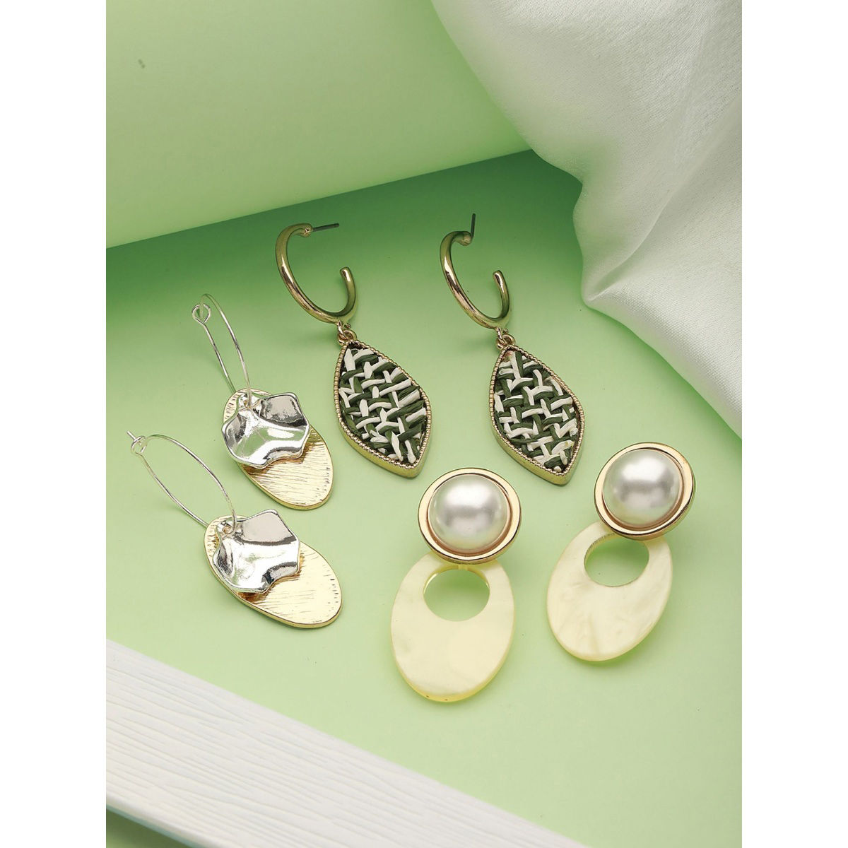 Buy Silver Earrings for Women by Jazz And Sizzle Online  Ajiocom
