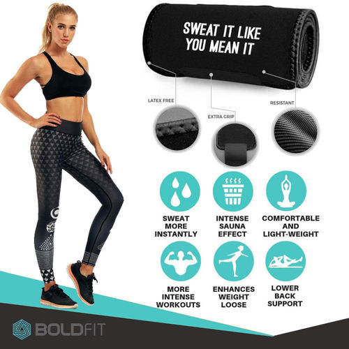 Boldfit Sweat Slim Belt Neoprene Body Shaper And Tummy Trimmer