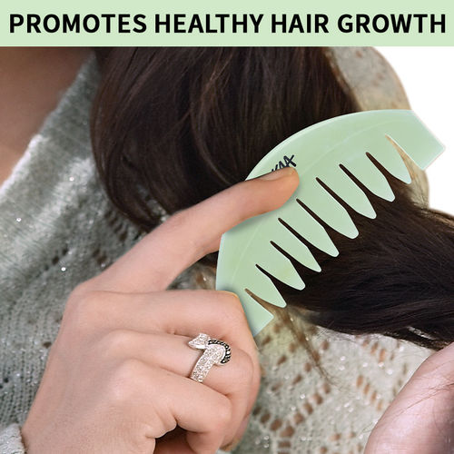Nykaa Naturals Jade Comb For Hair Growth And Scalp Health - Green Jade: Buy  Nykaa Naturals Jade Comb For Hair Growth And Scalp Health - Green Jade  Online at Best Price in
