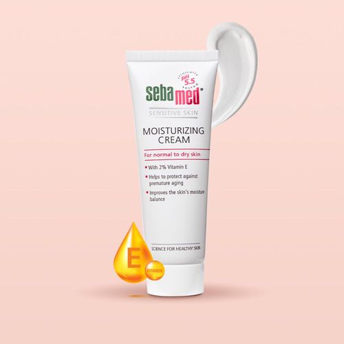 Sebamed Moisturizing Cream, PH Normal To Dry Skin, With 2% Vitamin E,  Prevents Premature Aging