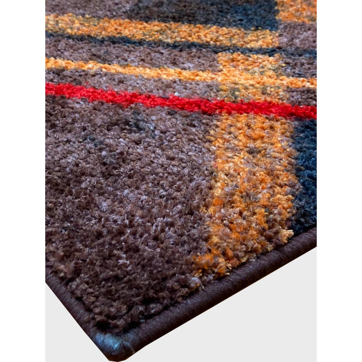 Buy BIANCA Super Soft Designer Anti Slip Bath Mat Large GeometricBrown