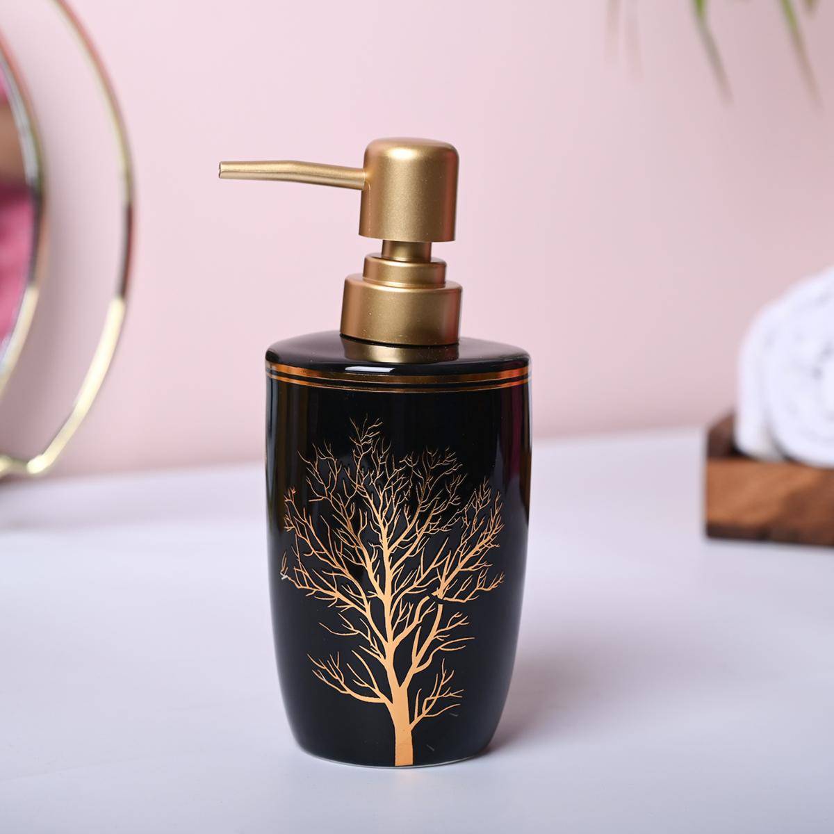 Voncasa Ceramic Black Soap Dispenser