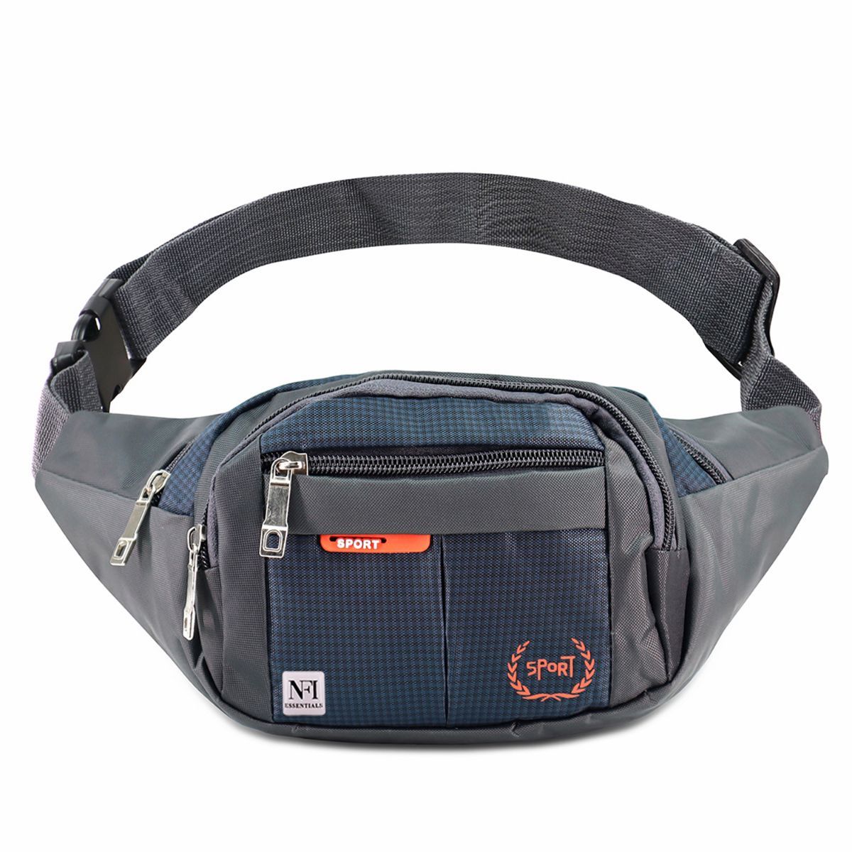 Buy NFI Essentials Waist Bag Travel Handy Hiking Zip Camera Pouch Money  Phone Belt Sport Bag - Navy Blue Online