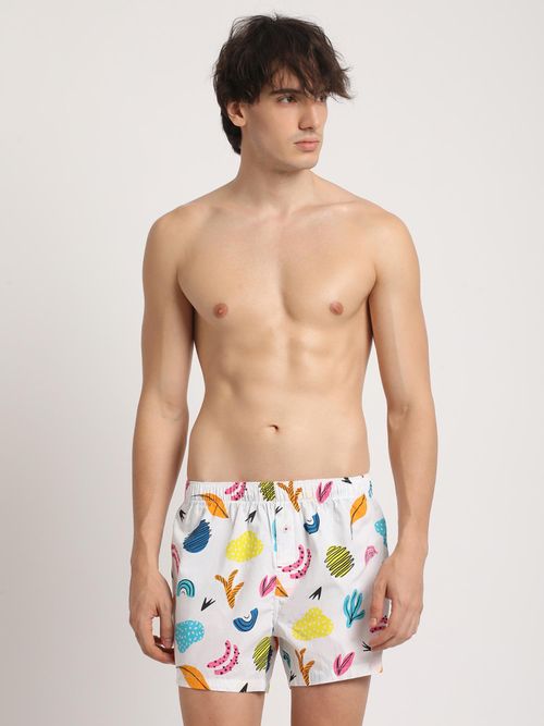Buy THE BEAR HOUSE Mens Printed Woven Boxers (Pack of 2) Online
