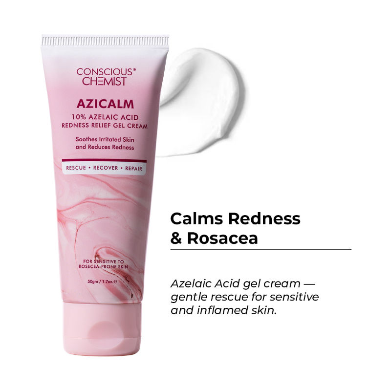 Conscious Chemist 10% Azelaic Acid Gel Cream For Redness Relief & Acne Treatment