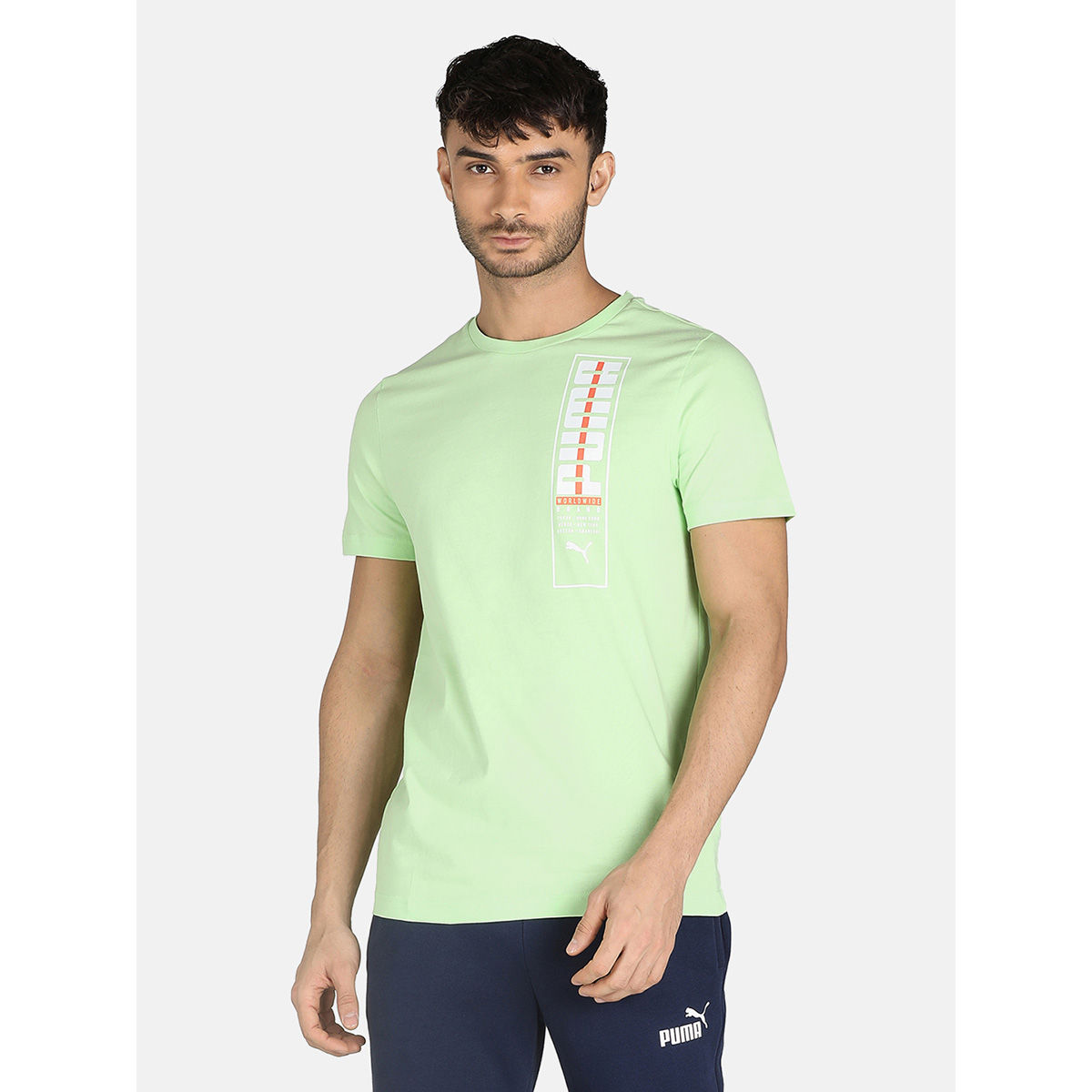 green puma shirt mens