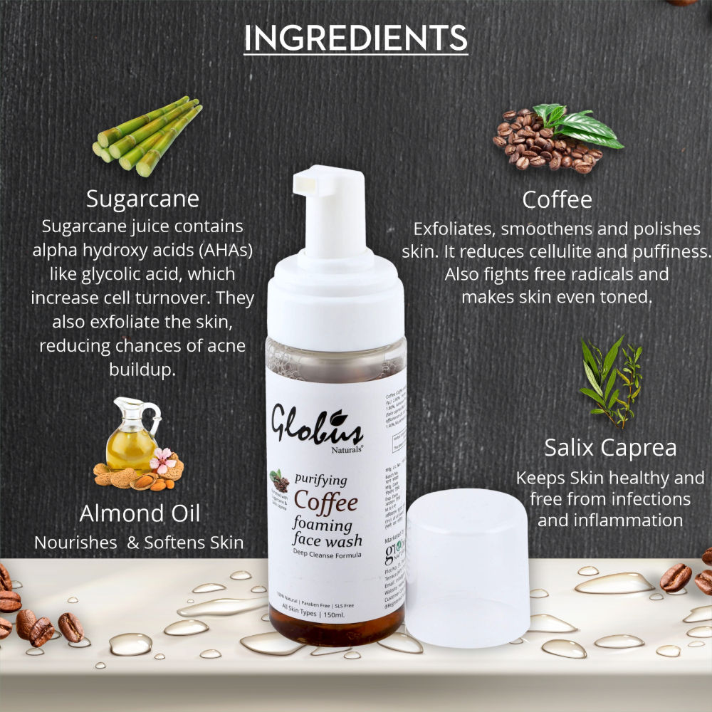 globus naturals glycolic acid face wash
