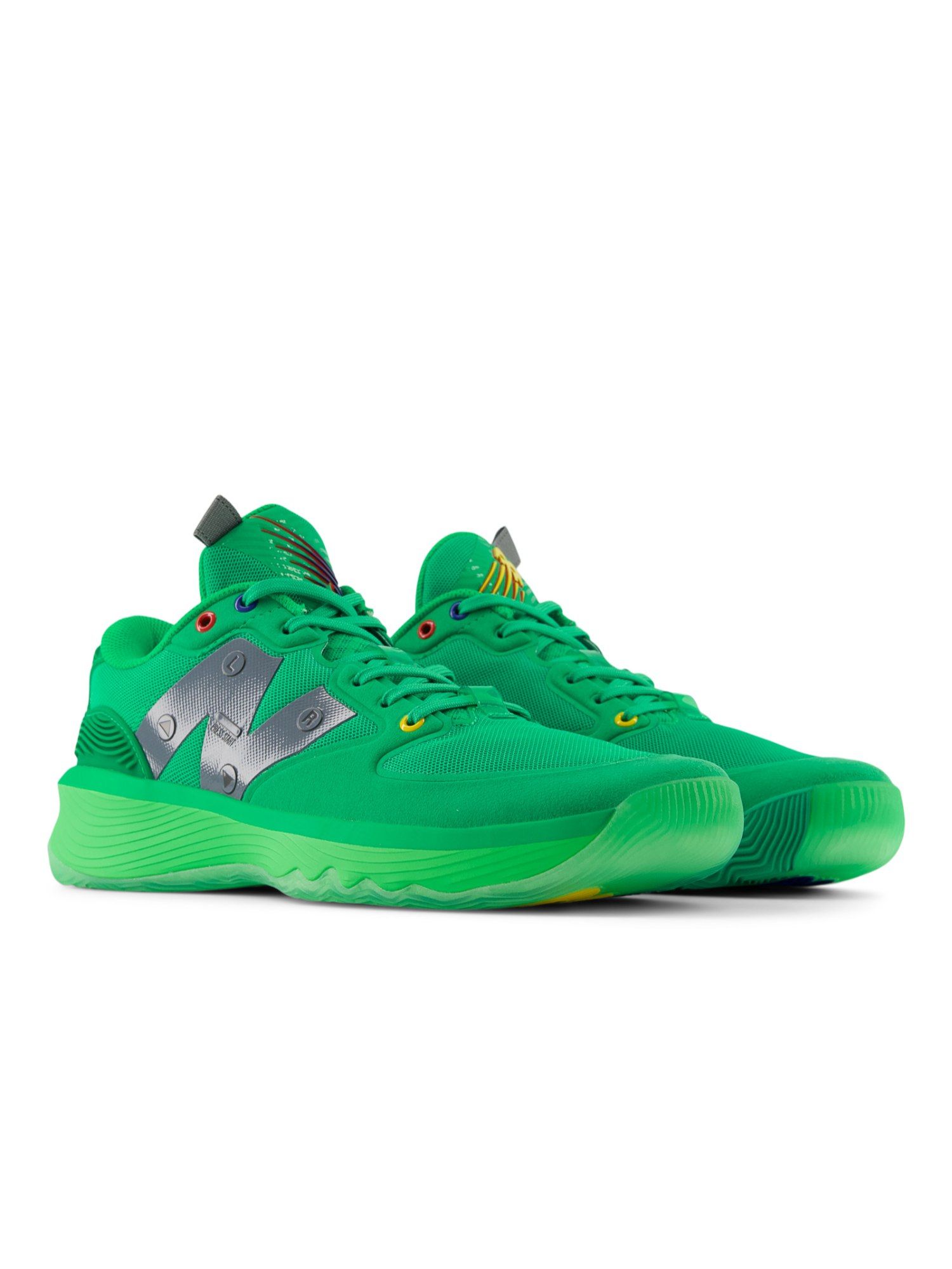 Green and yellow basketball shoes hotsell