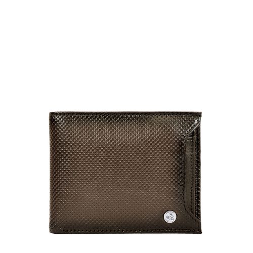 Eske Genuine Leather Mens Bifold Wallet Rafid Coin Pocket Card Holders