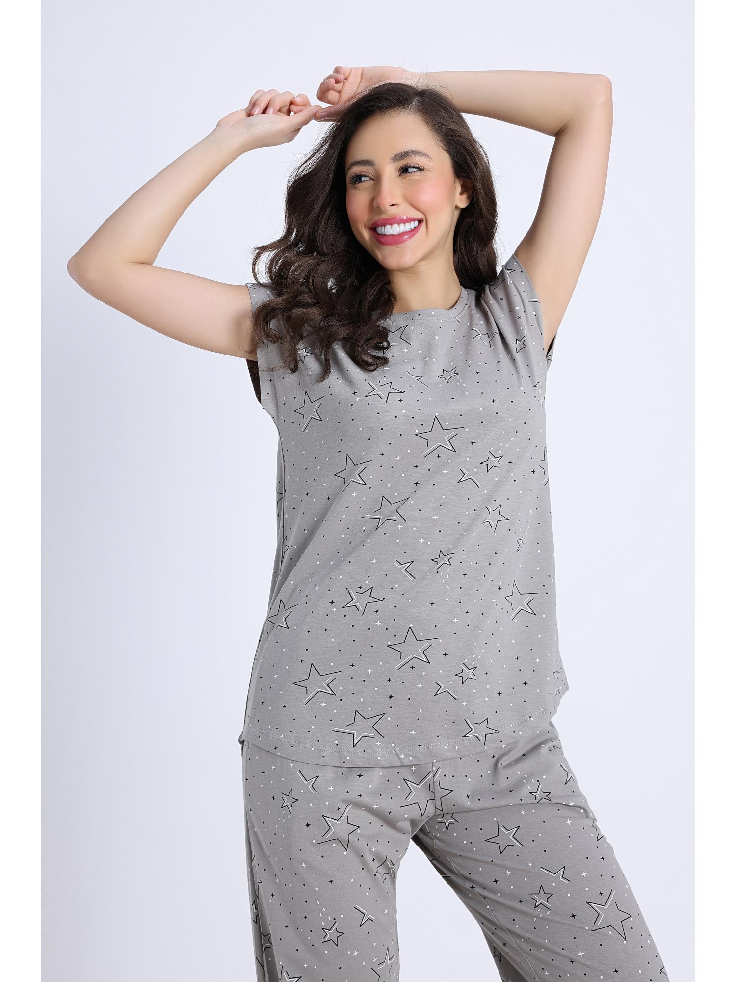 Buy Zivame Starry Whisper Knit Cotton Nightsuit - Paloma Online