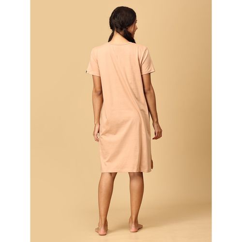 strapless open back dress Promoted To Mummy Oversized Maternity T Shirt Dress main image 0