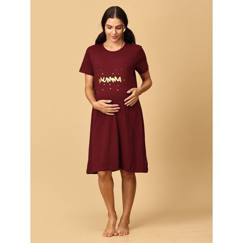 The Mom Store Mumma Oversized Maternity T-Shirt Dress (XL)