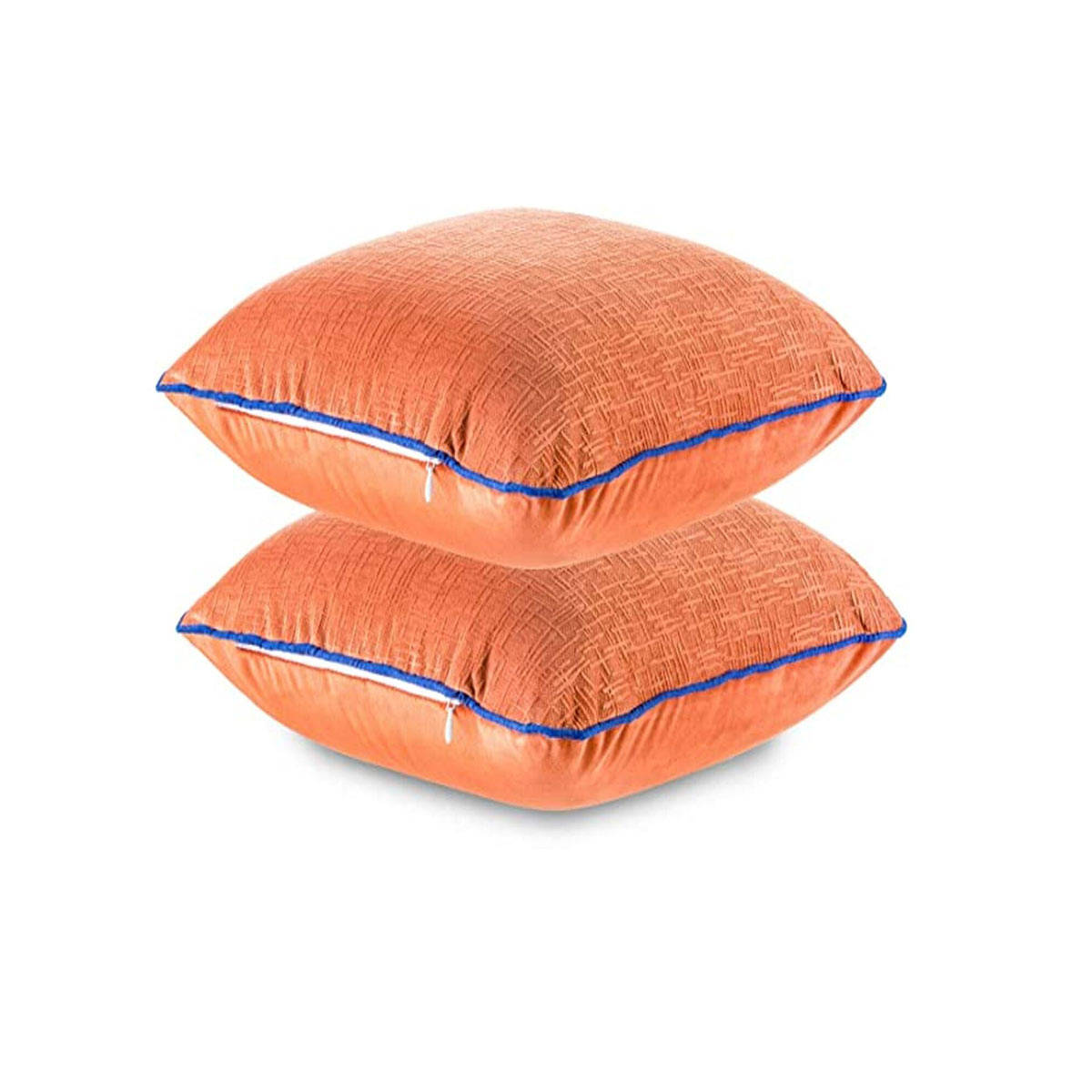 The White Willow Square Car Cushion Orange (Pack of 2)