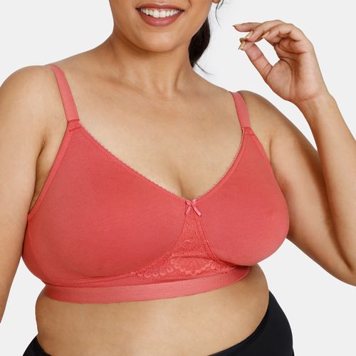 Buy VStar Double Layered Non Wired Medium Coverage Sleep Bra - Chilly Red  at Rs.299 online