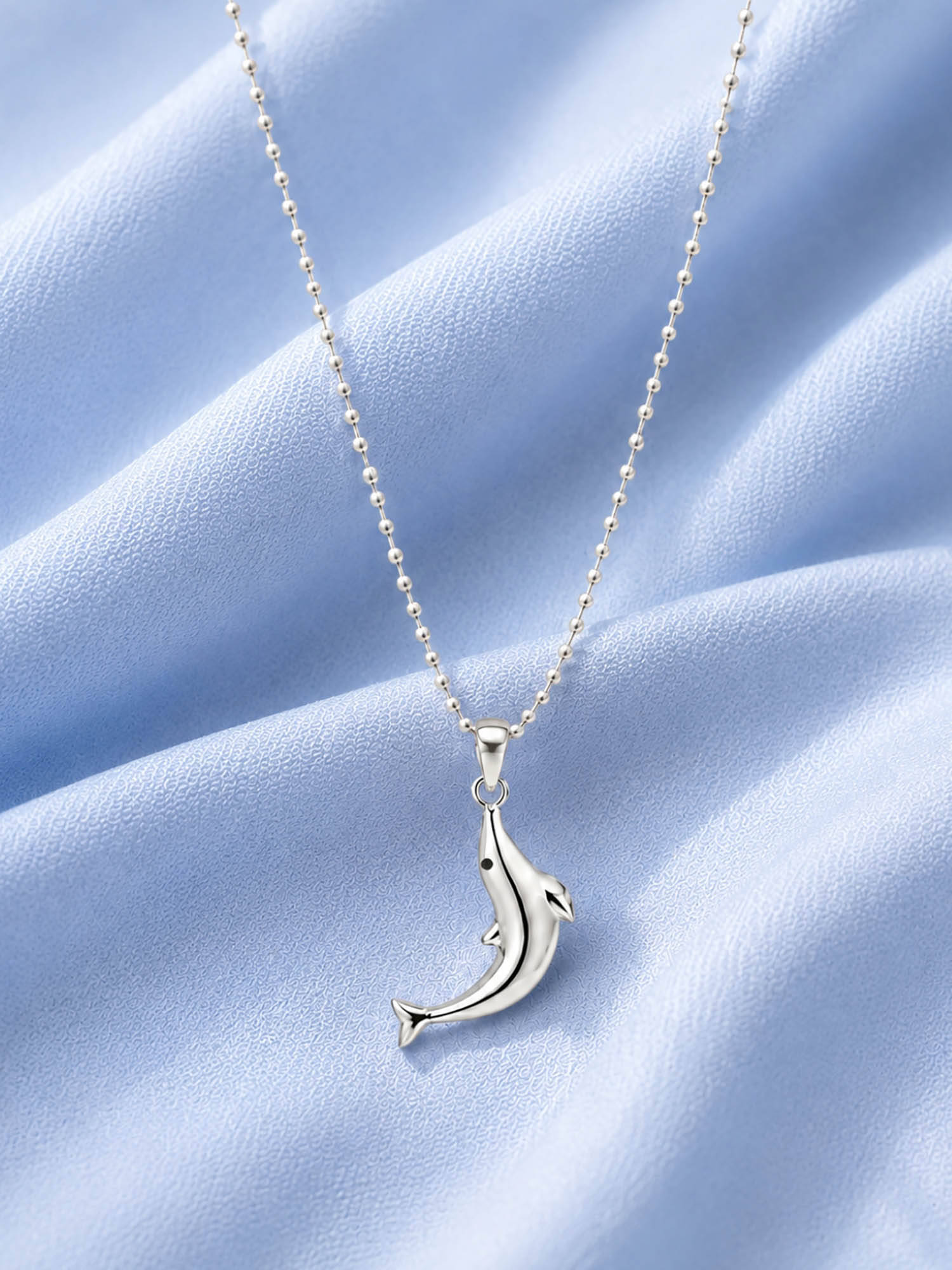 Axora Life 925 Sterling Silver Dolphin Pendant Only for Women