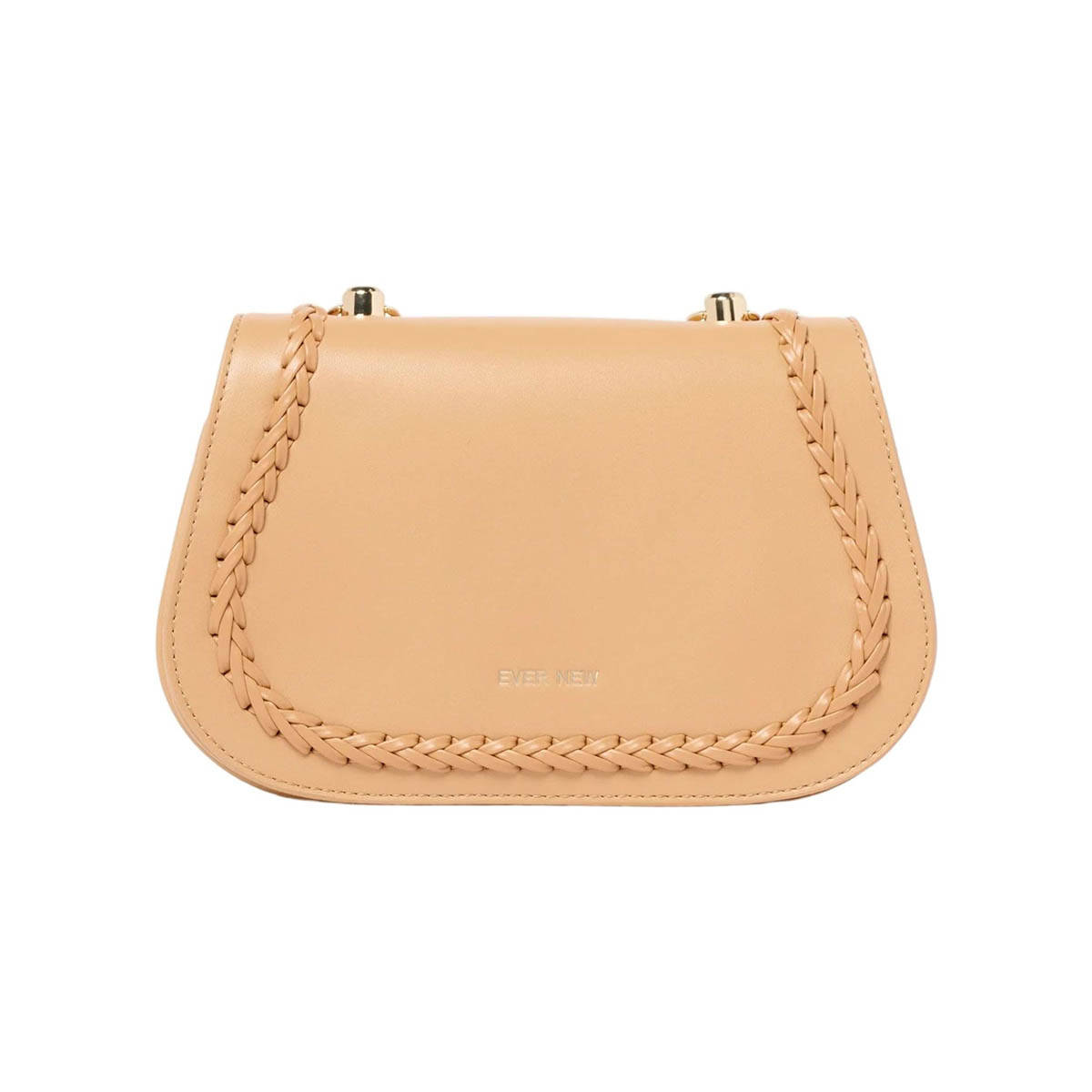 Forever New Peach Cass Weave Detail Crossbody Bag