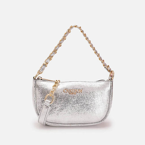 Buy Carlton London Riley Silver Textured Sling Bag (M) Online