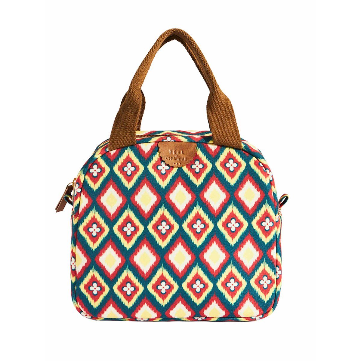 Chumbak Teal By Chumbak Ikkat Glow Lunch Bag Mini Buy Chumbak Teal