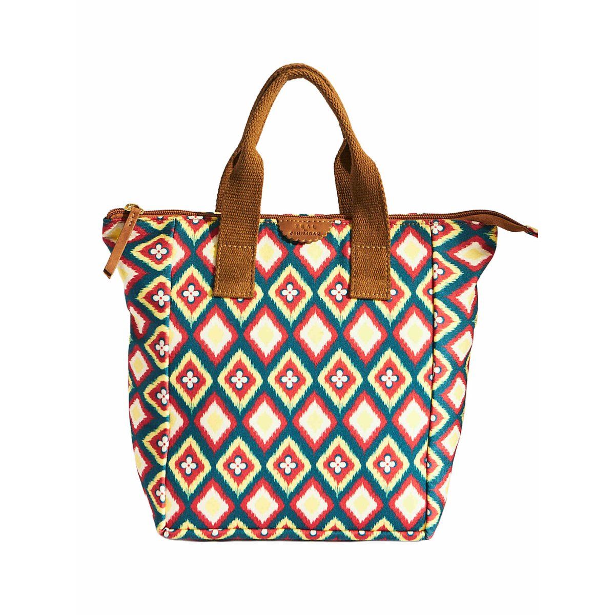 Chumbak Teal By Chumbak Ikkat Glow Lunch Bag Large Buy Chumbak Teal