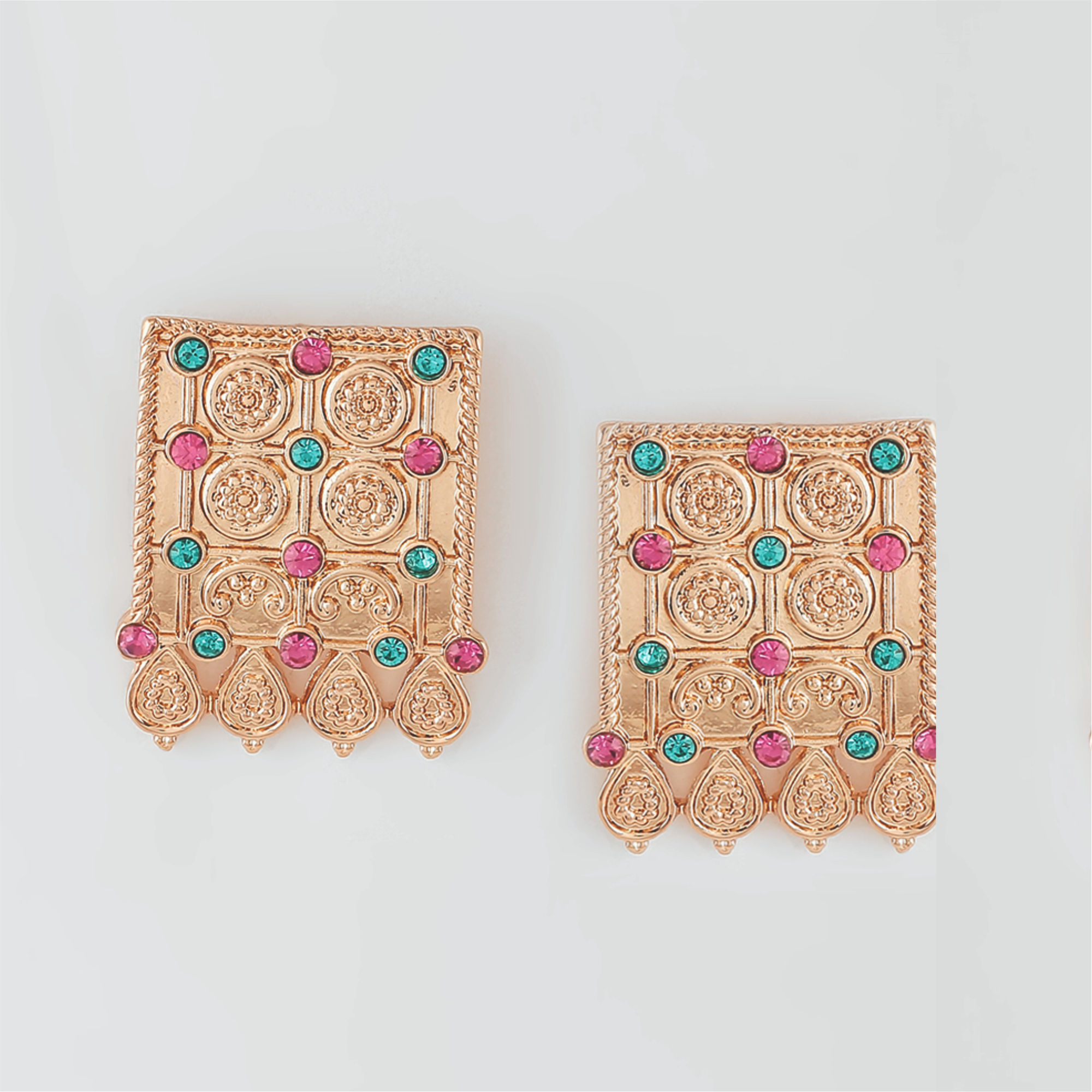 Accessorize London Multi Color Rectangular Stud Earring Buy