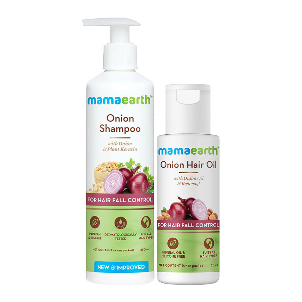 Mamaearth Onion Hair Fall Control Shampoo Review