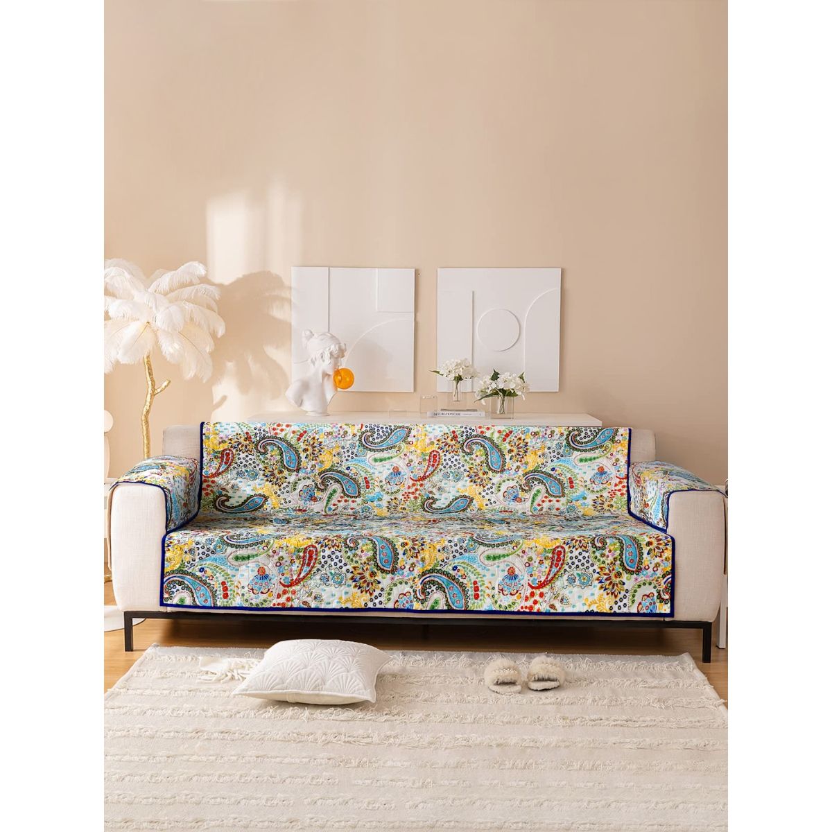 Paisley print deals sofa