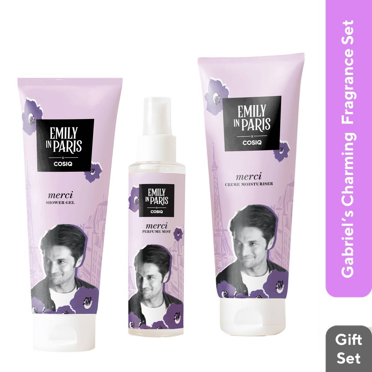 Cos-IQ Emily In Paris Gabriel'S Merci Luxury Body Care Gift Set For Men, Pack Of 3