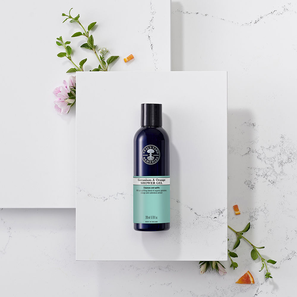 Buy Neal's Yard Remedies Geranium & Orange Shower Gel Online