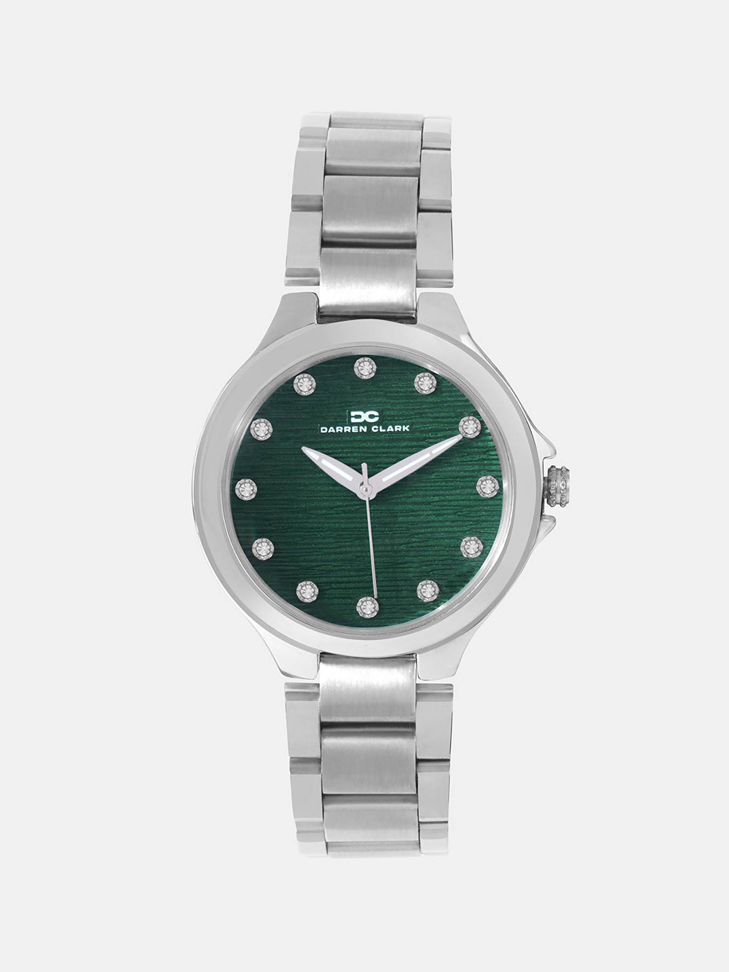 Darren Clark Women Silver Metal Round Dial Watch (2014A-M0114) (M)