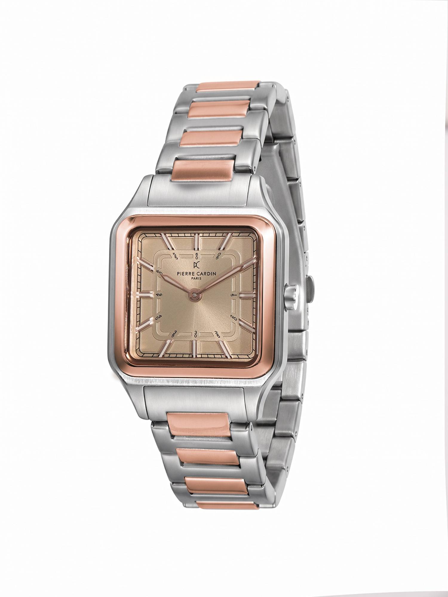 Pierre Cardin Women Multi-Colour Stainless Steel Square Dial Watch (Cf.1011.Mu.3) (M)
