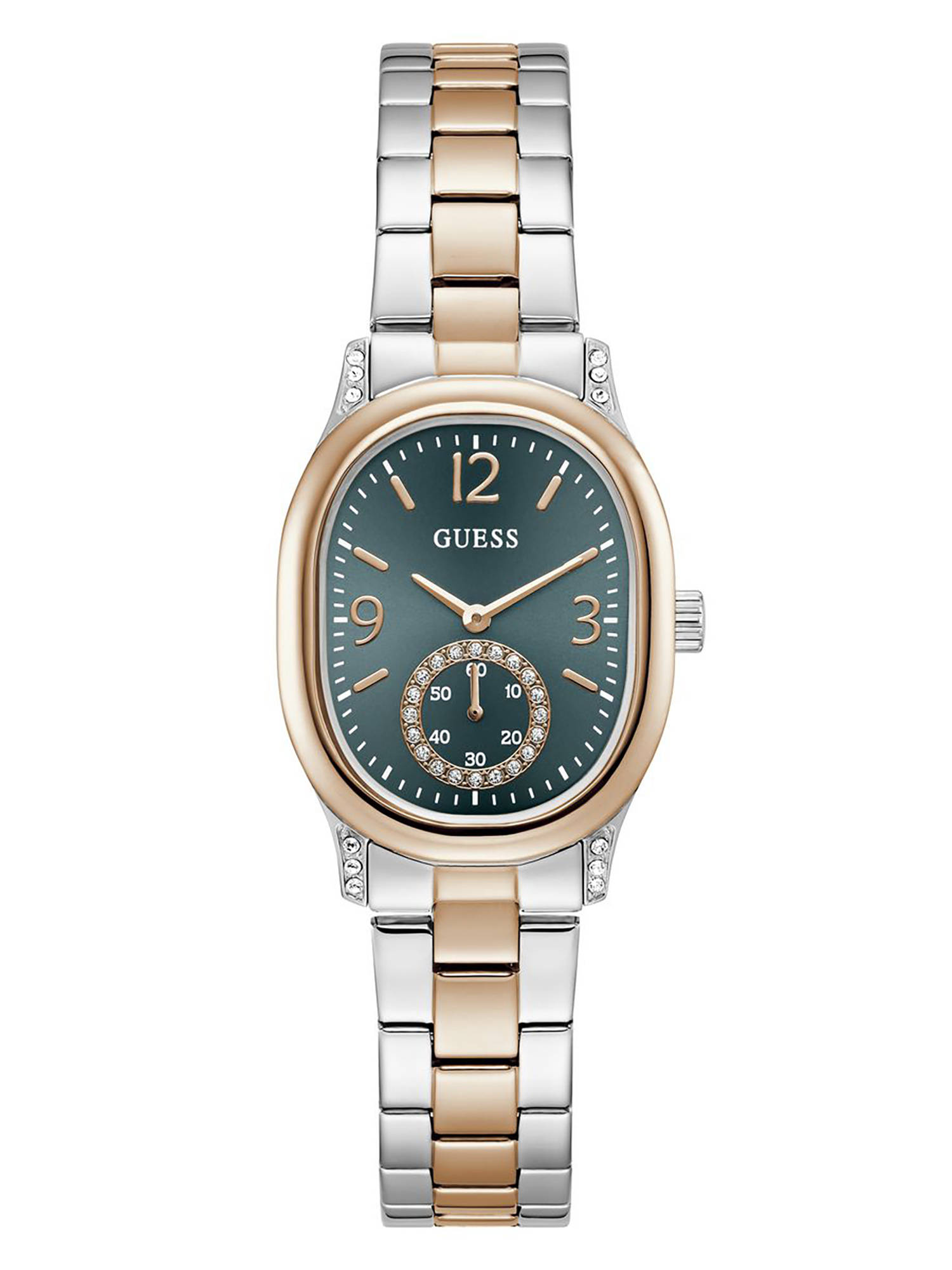 Guess Women Multi-Colour Stainless Steel Oval Dial Watch (Gw1094L5) (M)