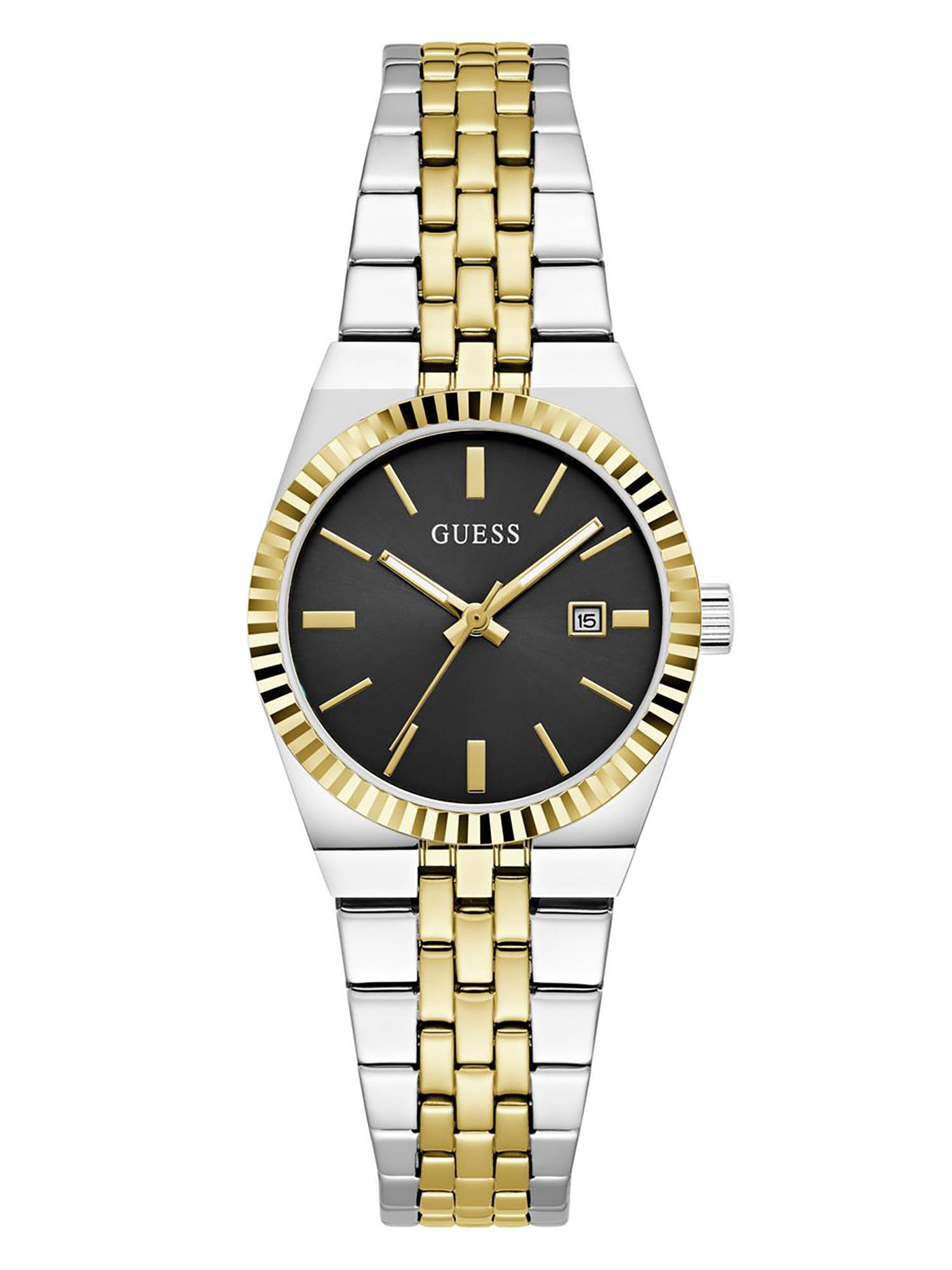 Guess Women Multi-Colour Stainless Steel Round Dial Watch (Gw1101L3) (M)