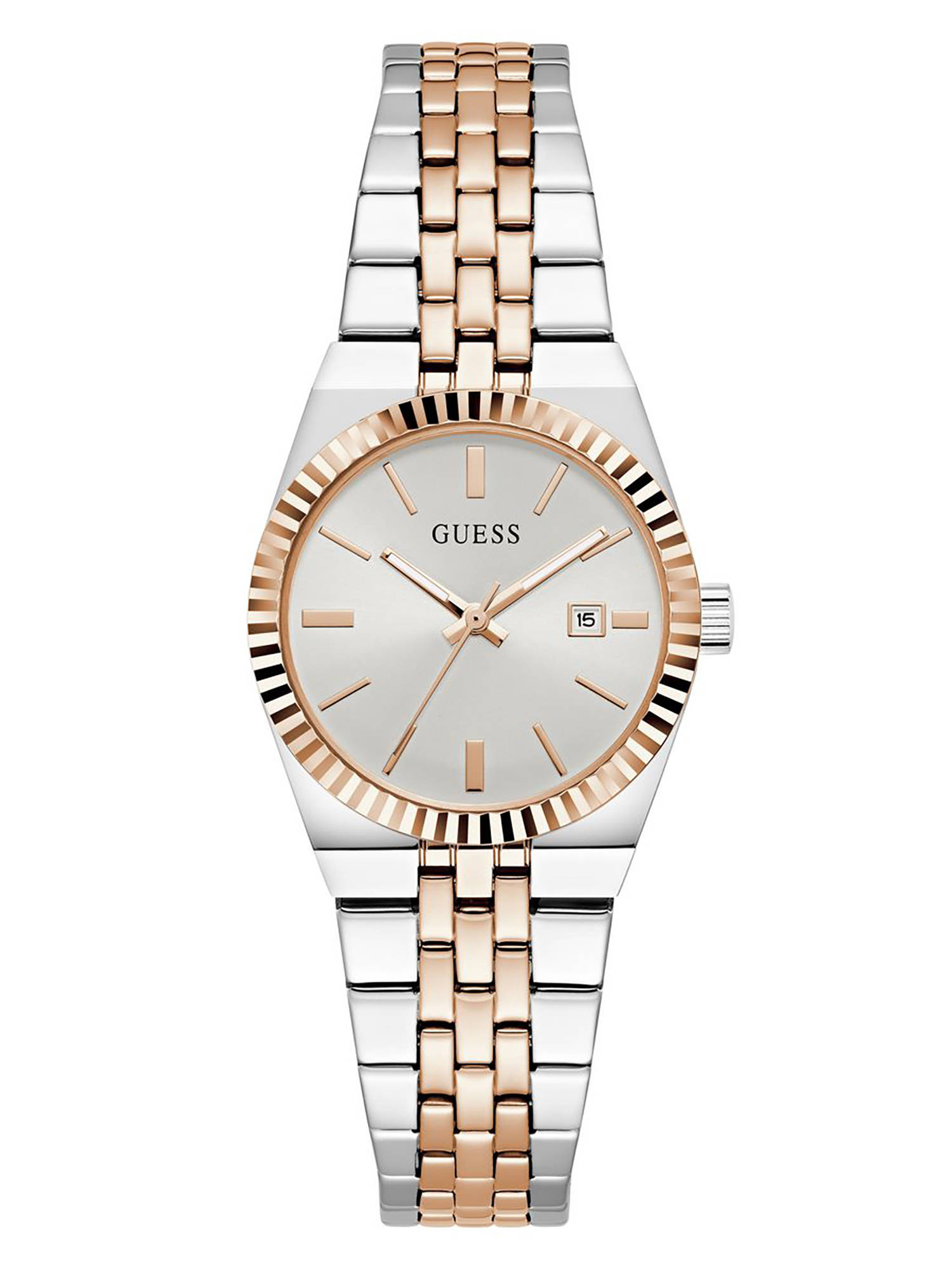 Guess Women Multi-Colour Stainless Steel Round Dial Watch (Gw1101L5) (M)