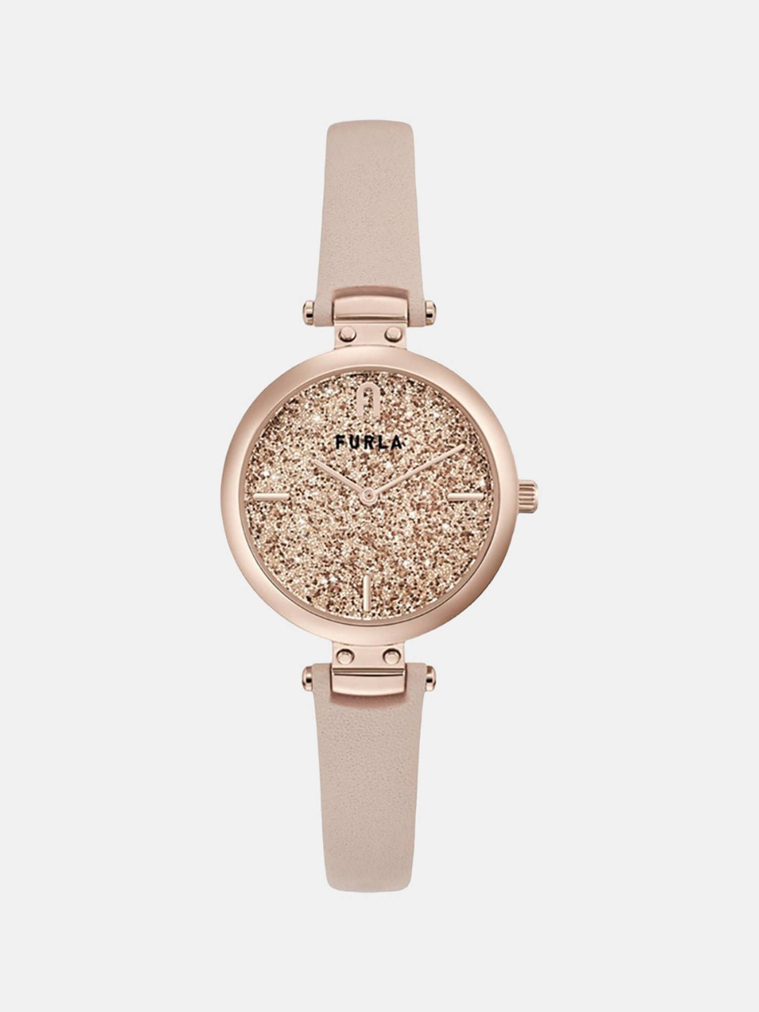Furla Women Beige Stainless Steel Round Dial Watch (Ww00018008L3) (M)