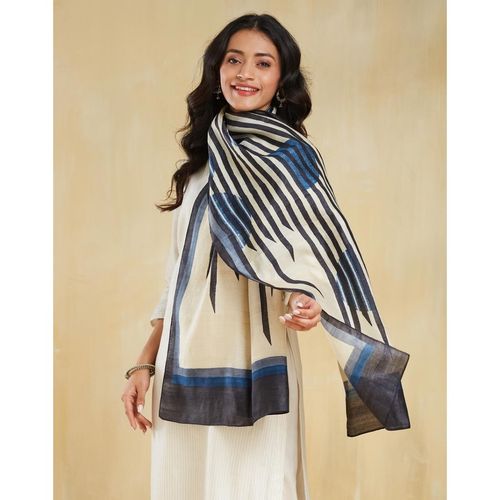 Buy Fabindia Natural Silk Hand Block Printed Stole Online