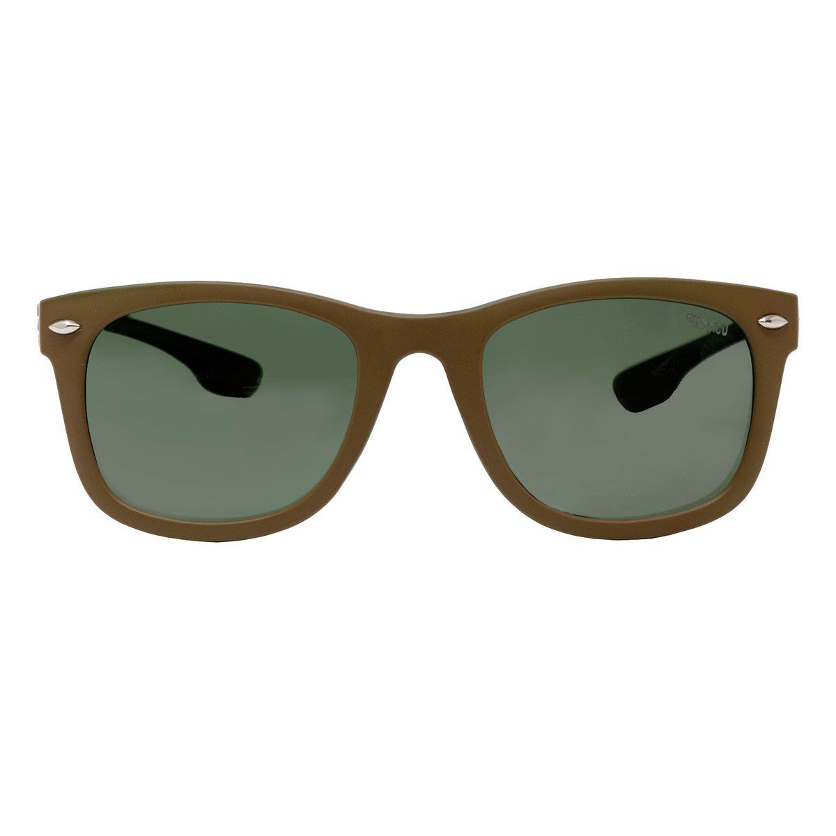 Enrico Brown Polycarbonate Wayfarer Nudo Men's Sunglasses