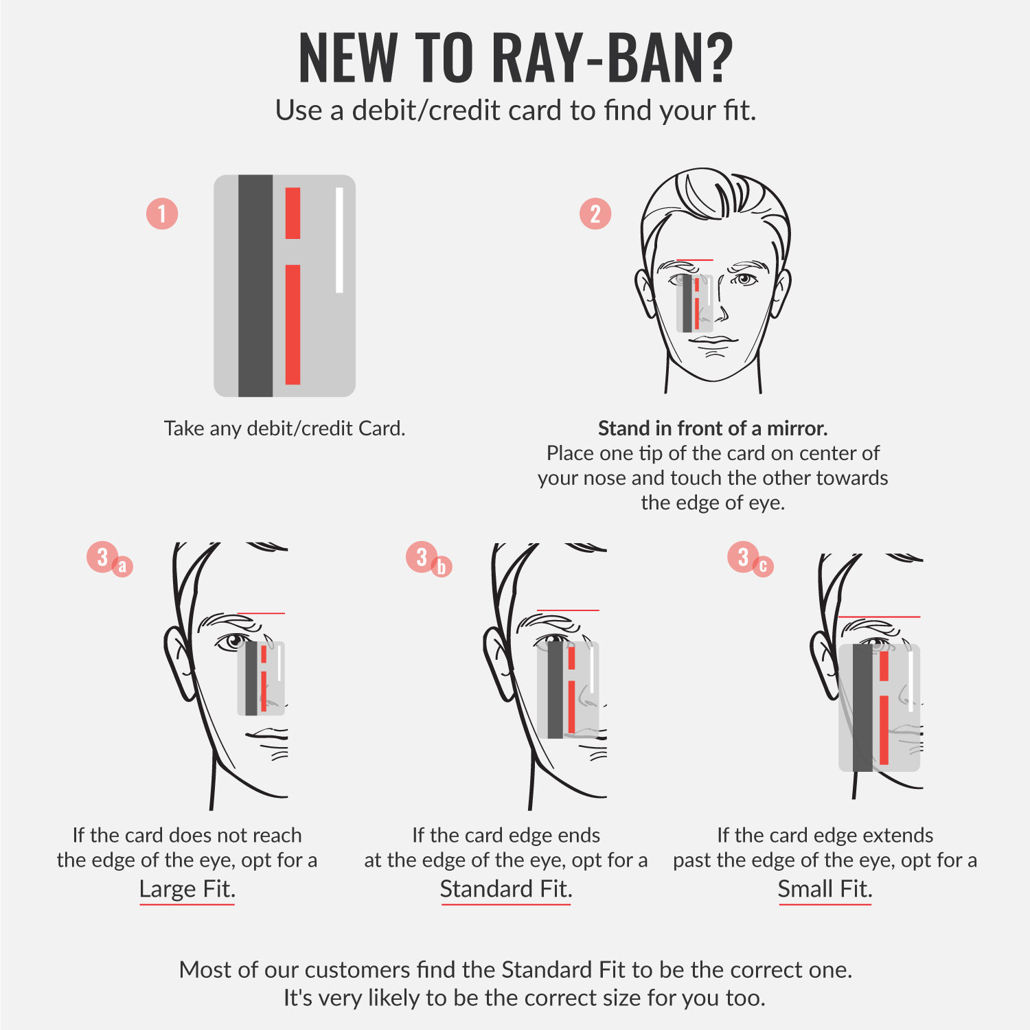 Ray ban sales sunglasses sizes explained