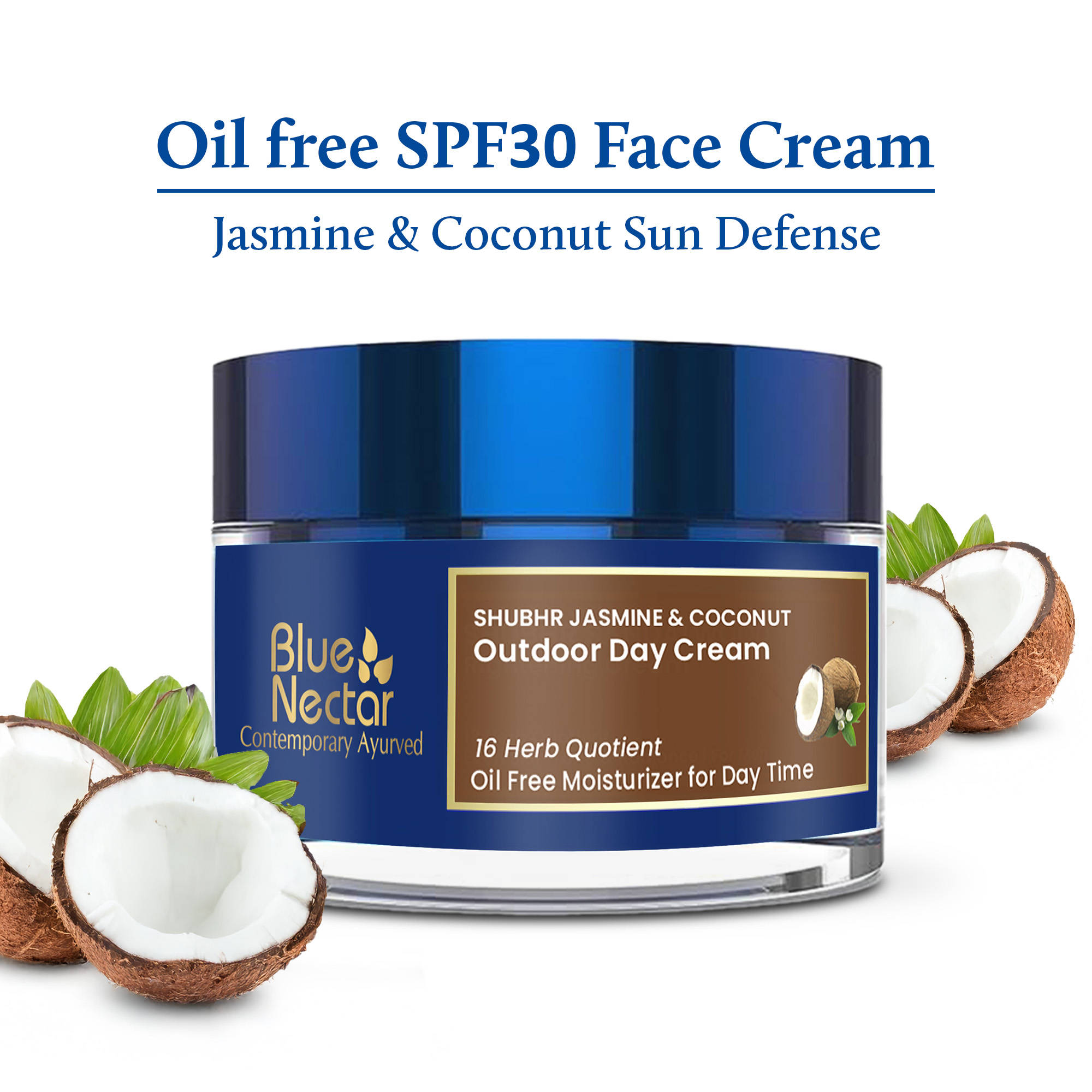 Blue Nectar Shubhr Jasmine & Coconut SPF 30 Face Sunscreen