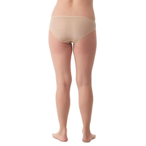 SOIE Women's Beige Nylon Spandex Brief Panty (XL)