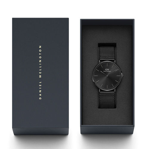 Daniel Wellington Classic 40 Ashfield B Onyx Mens Analog Watch (L)